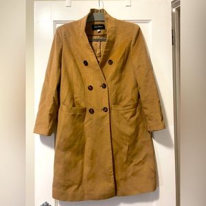 Pure cashmere double breasted coat